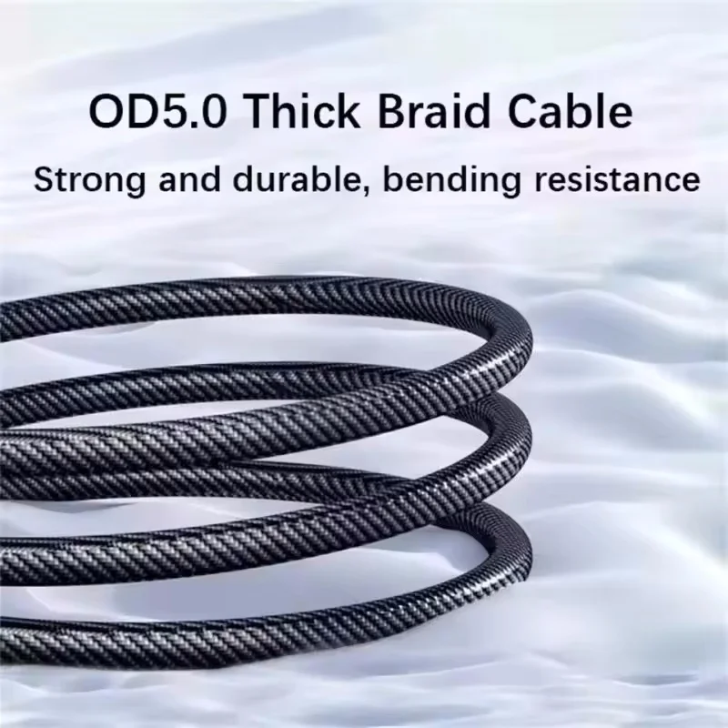 Cable de carga súper rápida para teléfono, Cable de 120W tipo C a tipo C con pantalla LED, Cable de datos USB a tipo C para huawei oppo vivo - imagen 4