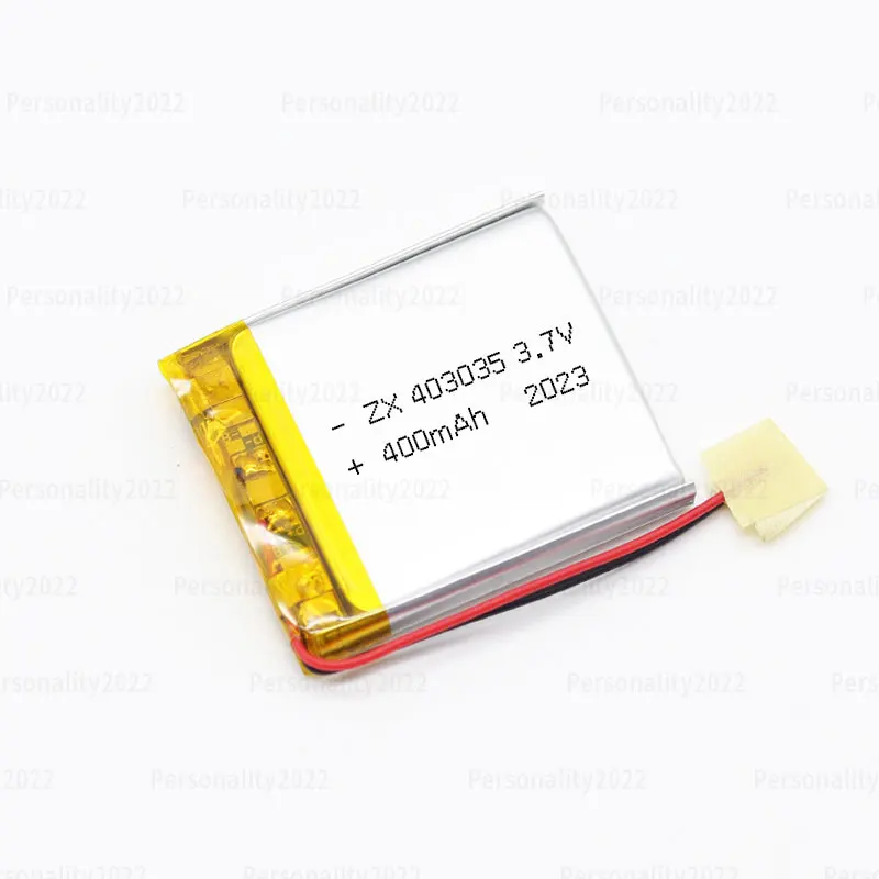 403035   Batería Lipo de 3,7 V, baterías de polímero de litio de 400mAh, Ph-2P para instrumento de masaje, navegador Gps, altavoz de banda inteligente - imagen 5