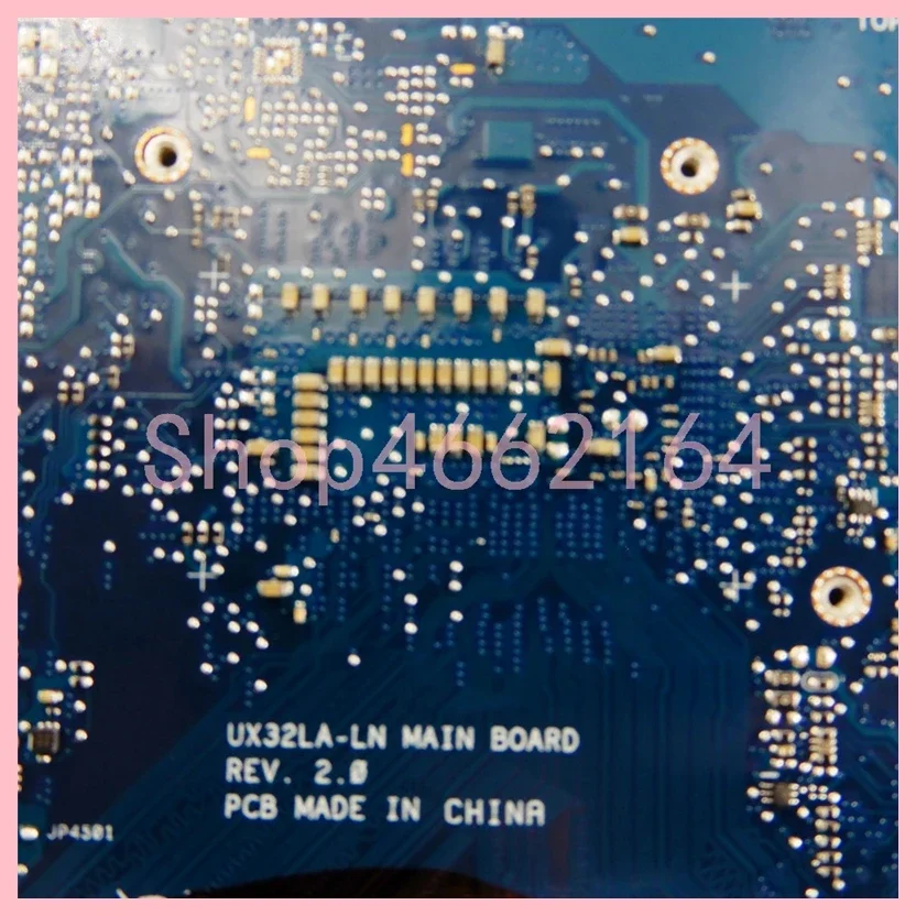 Placa base UX32LA i3 i5 i7-4th CPU 4GB-RAM UMA/DIS para ASUS UX32 UX32L UX32LA UX32LN UX32LA-LN placa base para ordenador portátil prueba de 100% OK - imagen 4