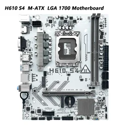Placa base MACHINIST H610 S4 M-ATX DDR4 compatible con 12 13 14 Gen Intel LGA 1700 CPU 12100F 12400F 12490F 12600F 12700F 13600F