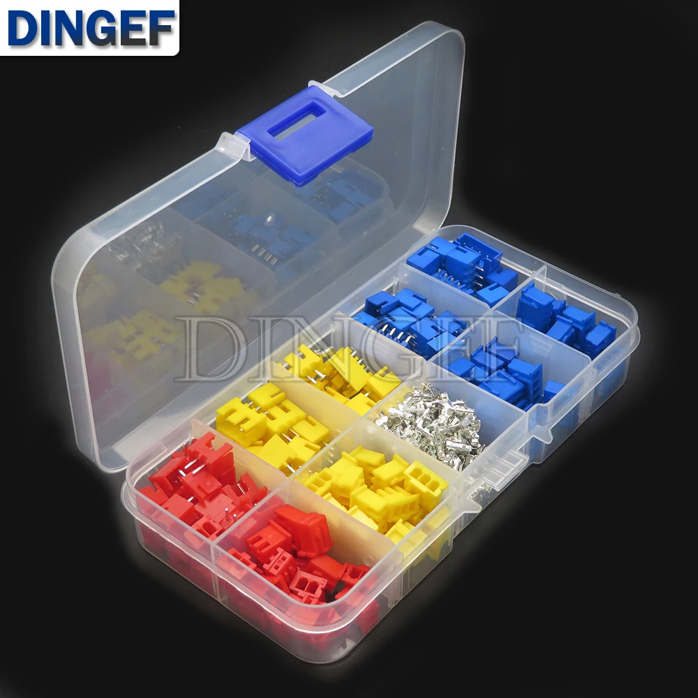 320 Uds XH2.54 Jst Terminal macho hembra adaptador de conector de cable 2p 3p 4p 2,54mm Kit de carcasa de cabezal de Pin - imagen 3