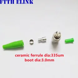Kit de conectores de fibra óptica FC/APC FTTH con virola cerámica