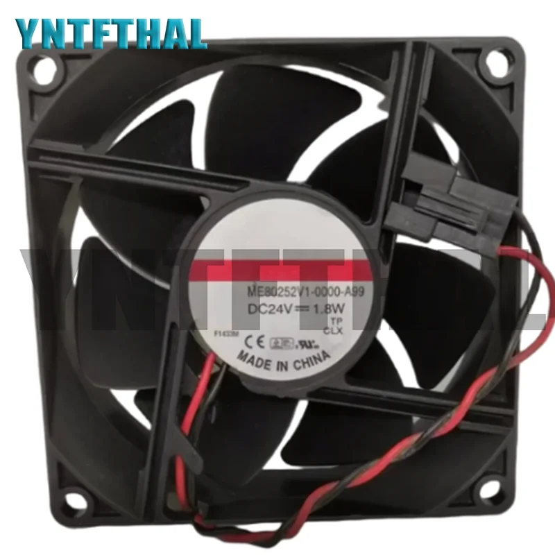 Nuevo ME80252V1-0000-A99 24V 1,8 W ventilador de refrigeración de 2 cables
