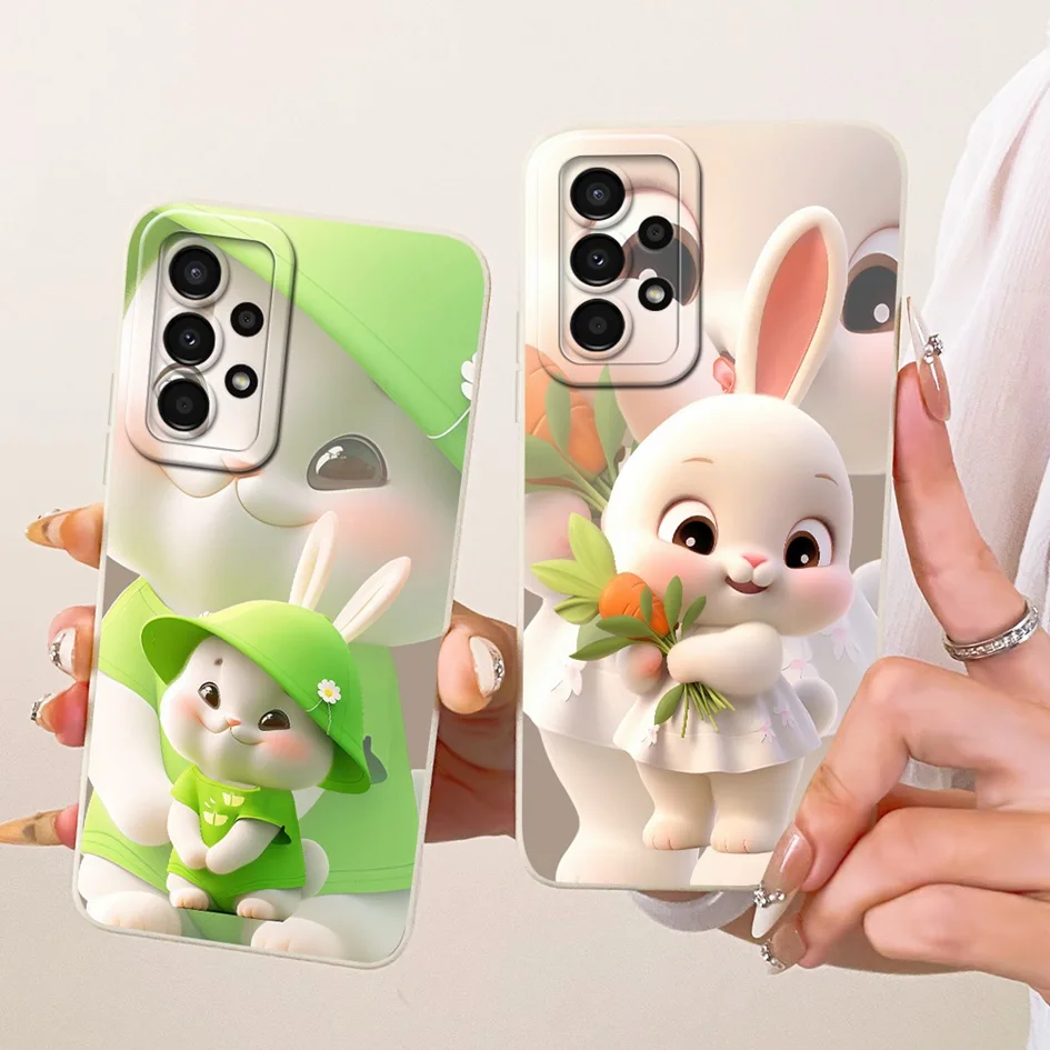 Funda protectora de cámara para Samsung Galaxy A13 4G SM-A135F / A13 5G SM-A136B funda bonita de gato de dibujos animados para Samsung A04s Shell - imagen 2