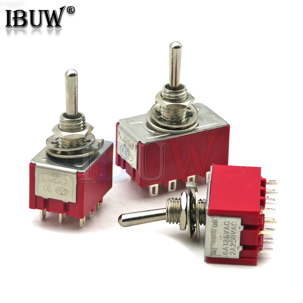 Interruptor de palanca en miniatura de 9/12 Pines, MTS-302/303/402/403, ON-OFF-ON, alta calidad