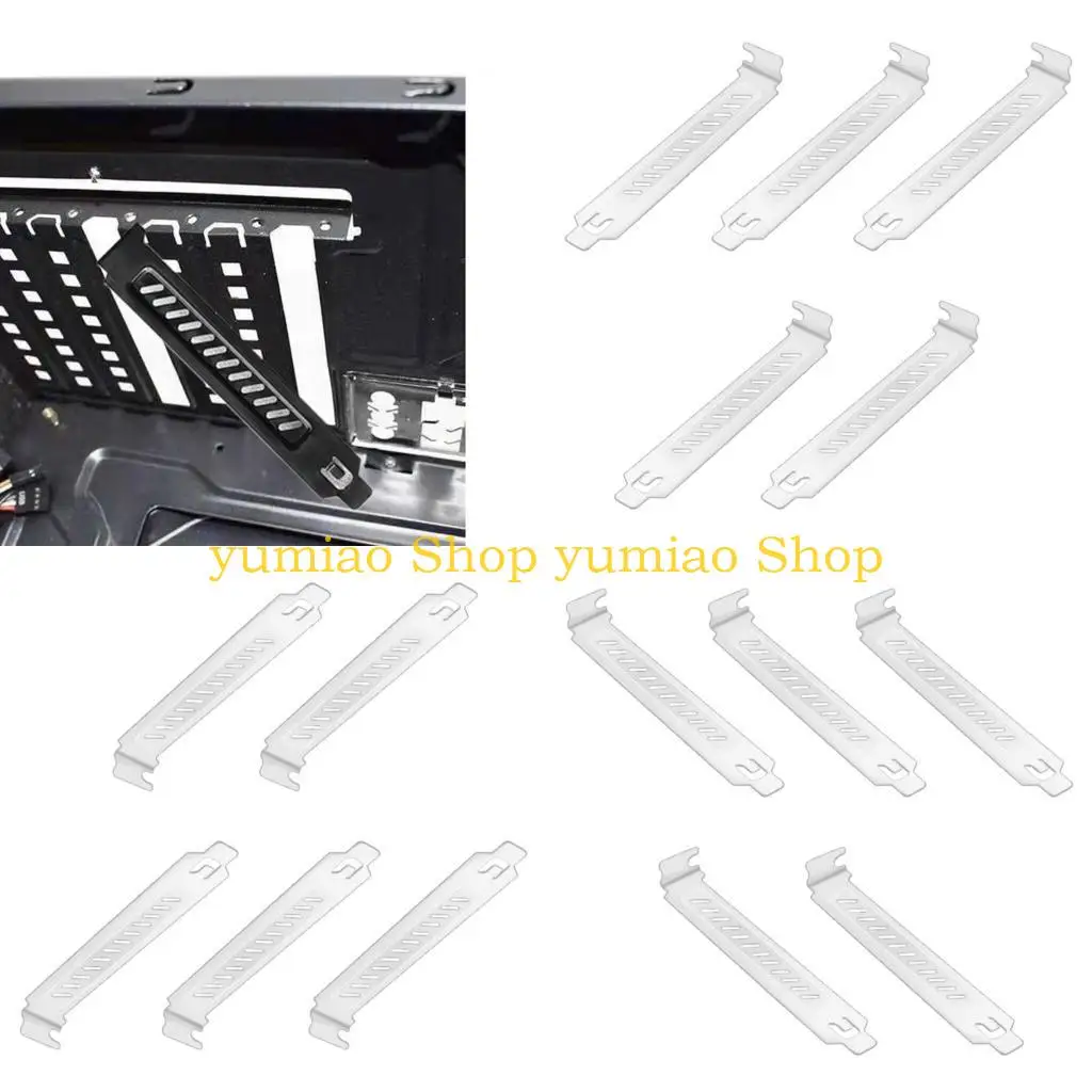 587b Conjunto 5 cubiertas ranura PCI Strackets Filtro polvo para fácil instalación y eliminación