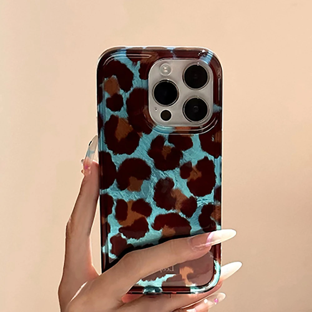 Funda de teléfono para iPhone 16 15 14 13 12 11 Mini Pro Max X XR XSMax 7 8 Plus SE2020, funda suave a prueba de golpes con patrón de glaciar - imagen 2