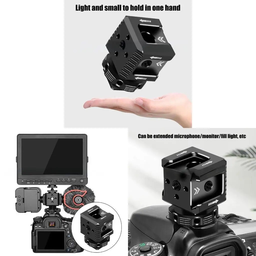 Soporte montaje para cámara R53C con triple para equipos vídeo y fotografía