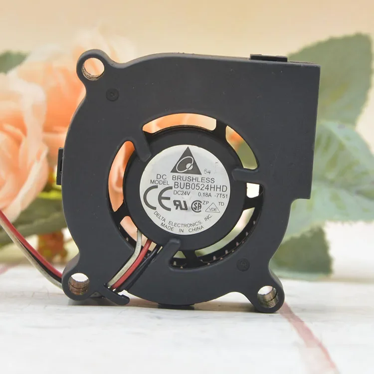 Ventilador de proyector DC 24V para Delta original 5015 BUB0524HHD 50X50X20MM 24V 0.18A ventilador turbo de tres cables - imagen 5