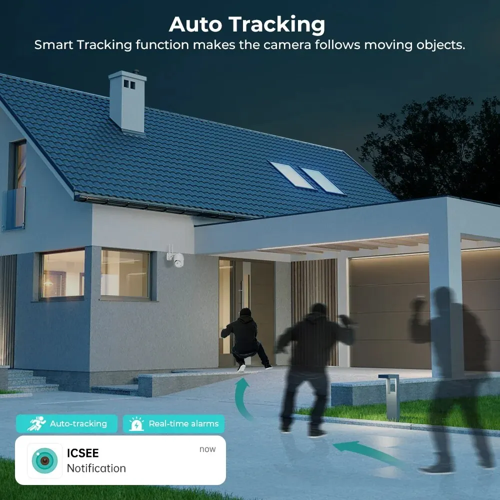 Cámara IP de 8MP 4K, domo de velocidad de 5MP, seguimiento automático, cámara PTZ, hogar inteligente, cámara inalámbrica WIFI para exteriores, Monitor de vigilancia - imagen 4