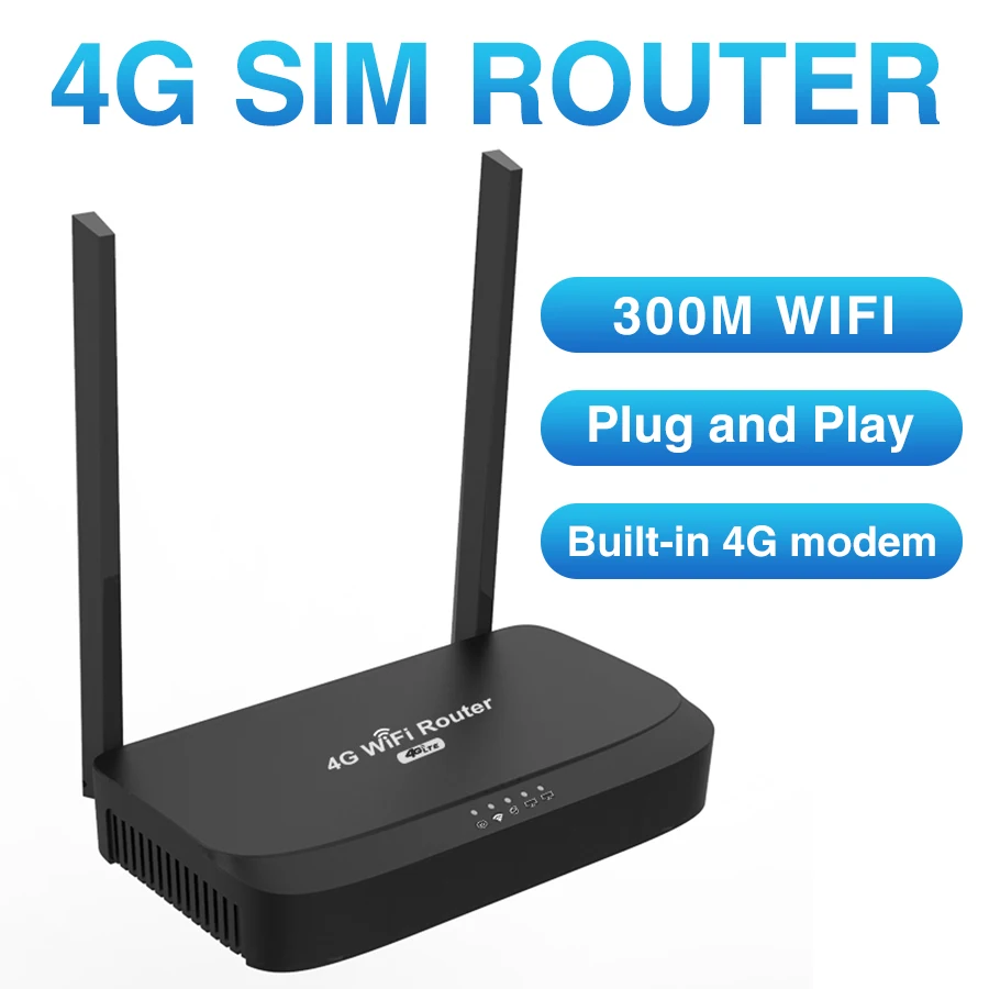 ZBT-enrutador 4G LTE de 300Mbps, Tarjeta SIM inalámbrica con módulo EM13S, LAN WAN 4Ghz, antena 2,4G, OS, Openwrt, punto de acceso WiFi - imagen 3