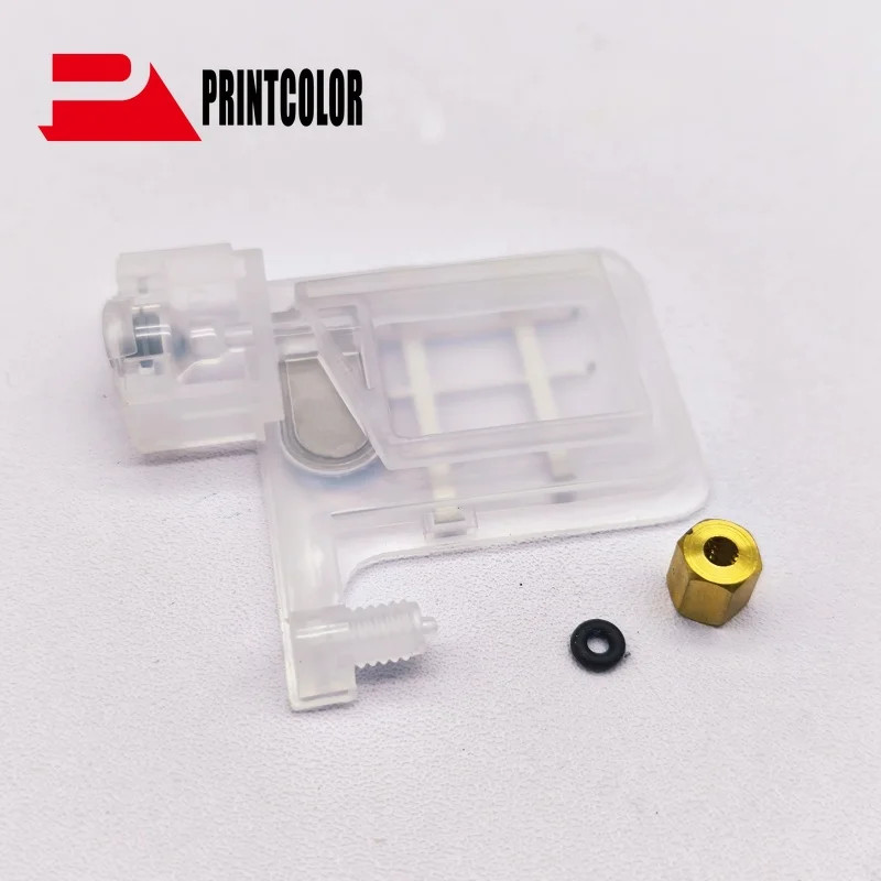 Amortiguador de tinta grande transparente DX5 xp600, 10 Uds., para cabezal de impresión EPSON DX5 XP600 4720 I1600, filtro de compuerta I3200 con tuerca