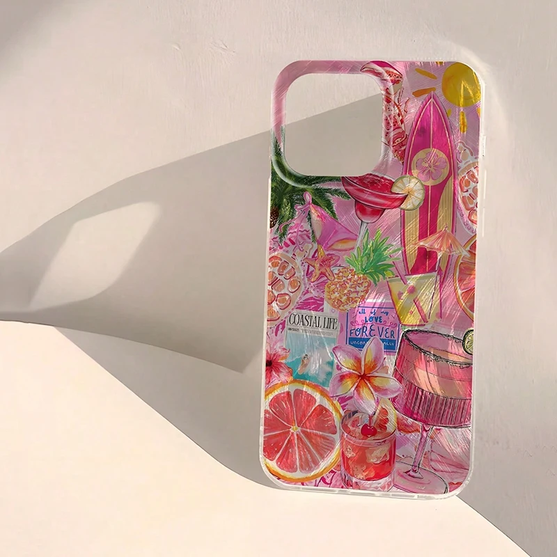 Juice Orange tabla de surf funda de teléfono gráfica para iPhone 17 Pro Max fundas iPhone 16e 16 15 14 11 12 13 XS XR X 7 8 Plus 17 Air Cover - imagen 5