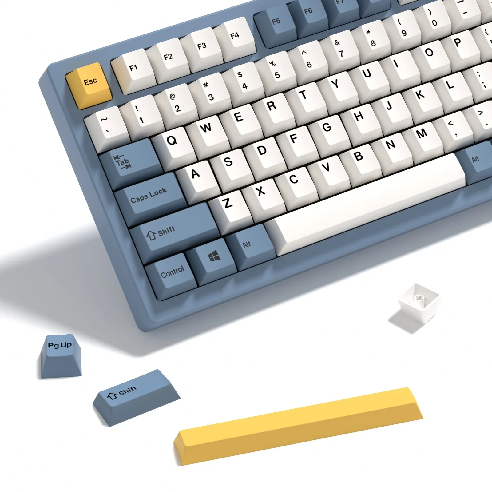 KBDiy 145 teclas/juego de teclas PBT para teclado mecánico perfil de cereza teclas Retro amarillo albaricoque para sublimación de interruptor MX - imagen 2