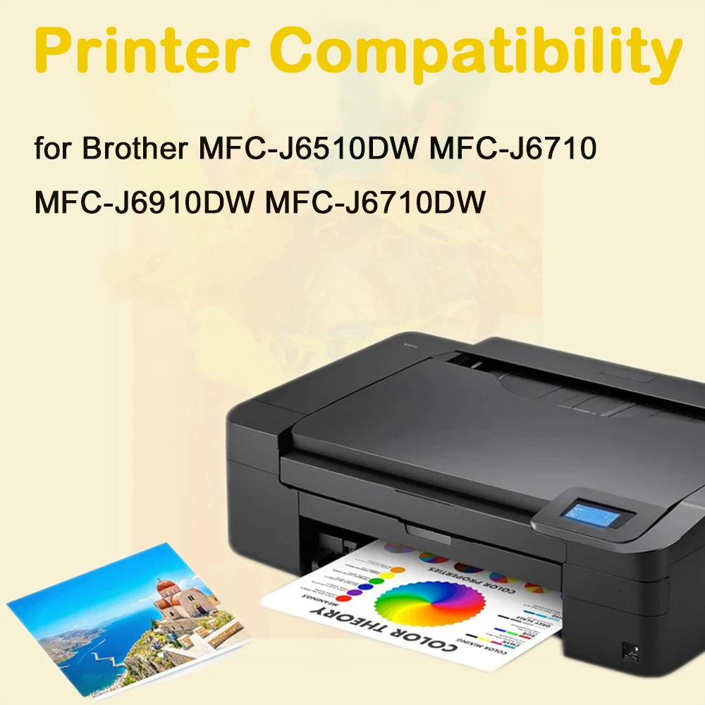 Einkshop cartucho de tinta recargable LC79 LC71 LC1280 LC75 LC1240 LC73 para Brother MFC-J6510DW MFC-J6710 MFC-J6910DW MFC-J6710DW - imagen 2