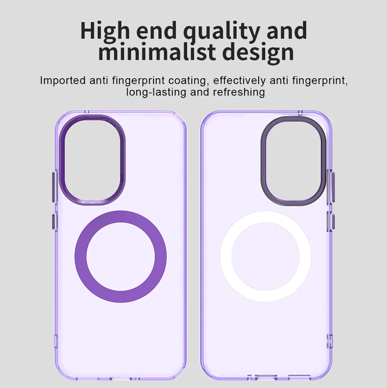 Para Xiaomi POCO F7 funda magnética ELVEV ultrafina dura PC TPU cubierta de teléfono de succión translúcida - imagen 5