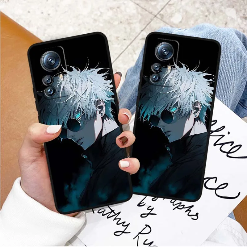 Gojou Satoru Art Cover para Xiaomi Mi 17 15 14 14T 13 12 11 13T 12T 11T 12X Lite Ultra Pro Max 5G funda de teléfono negra - imagen 3