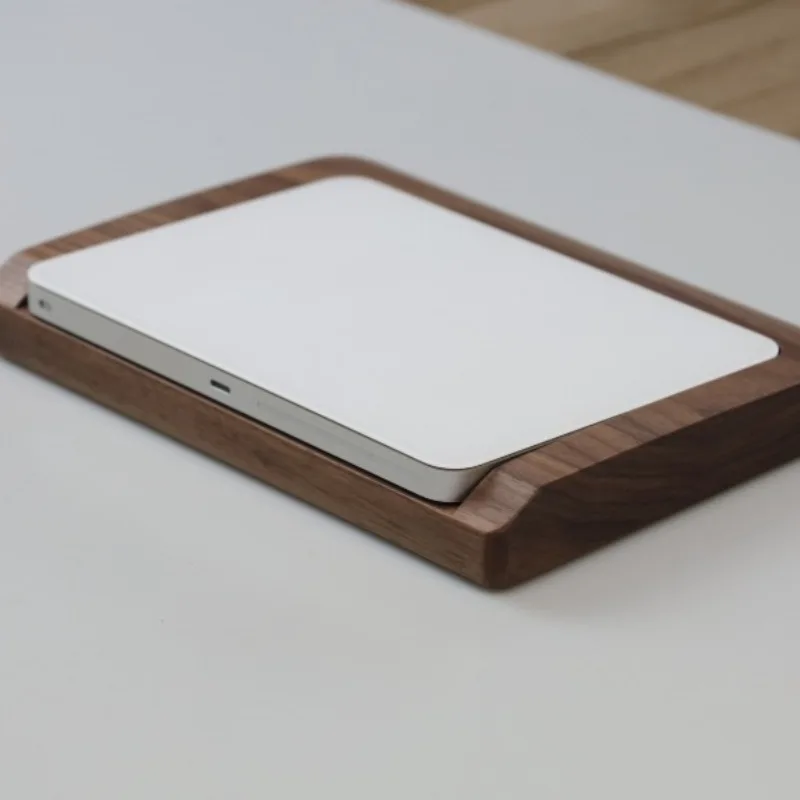 Soporte de base para panel táctil de nogal negro, tablero Miaokong personalizado, soporte de mano ergonómico, diseño antideslizante y cómodo para reposamanos - imagen 4