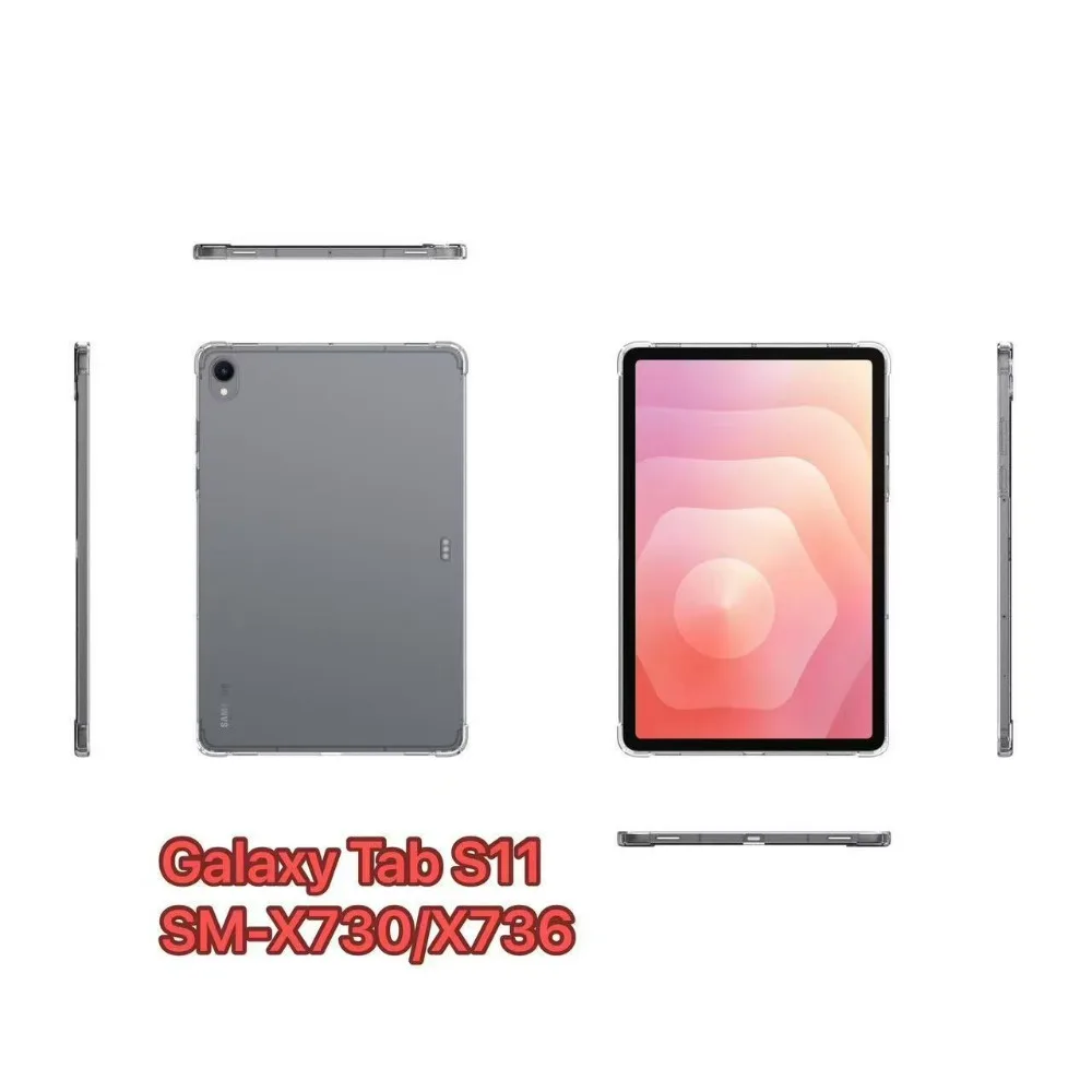 Funda transparente para Samsung Galaxy Tab S11 11 pulgadas 2025, Funda de Airbag suave y gruesa 5G SM-X730/SM-X736 11 ", Funda de TPU - imagen 4
