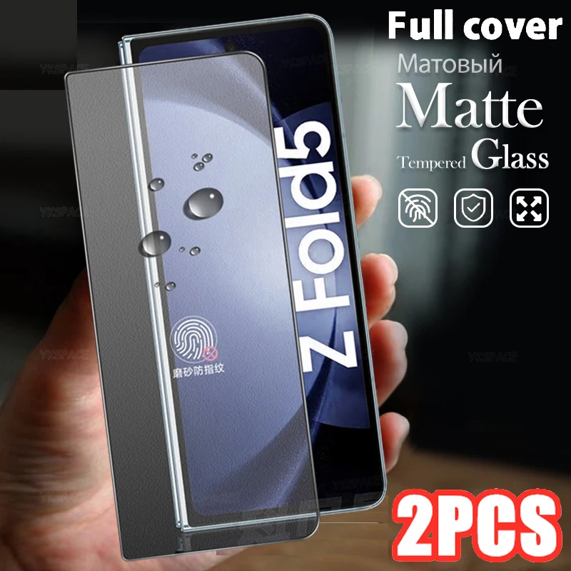 2 uds vidrio templado externo mate para Samsung Galaxy Z Fold 7 SE 6 5 4 3 2 W25 W24 W23 Protector de pantalla antihuellas - imagen 2