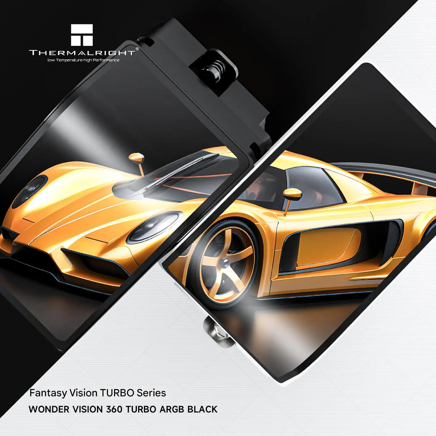 Thermalright WONDER VISION 360 TURBO ARGB Enfriador de agua todo en uno de 360 ​​mm, radiador de refrigeración líquida, pantalla curva 3D magnética de 6,67 pulgadas/AM5/LGA1851/1700 - imagen 5
