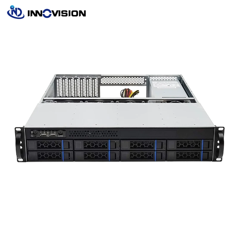 Chasis Rack NAS 2U 8 Bahías MicroATX – Doble PSU