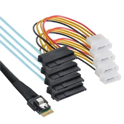 Cable de alimentación servidor SFF-8654 a SFF-8482