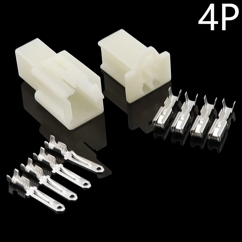 10 juegos por lote 2,8mm 2/3/4/6/9 pines automotriz 2,8 conector de cable eléctrico macho hembra kits de enchufe de terminal de cable motocicleta ebike coche - imagen 5