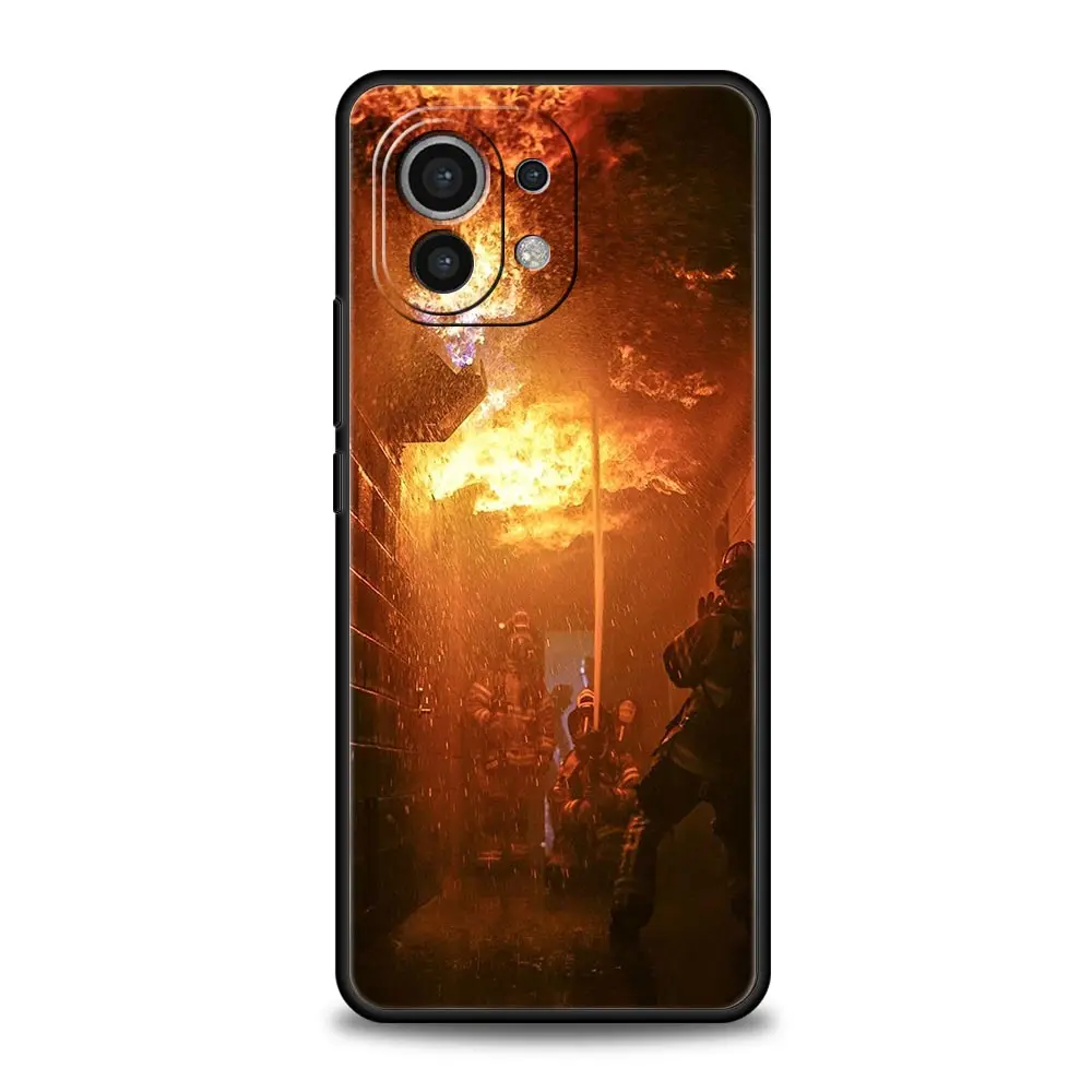 Funda de teléfono para Xiaomi Mi 15 14 14T 13T 12T Pro 12 13 11 Lite 5G 11T X6 X5 Pro funda suave de TPU bombero - imagen 4