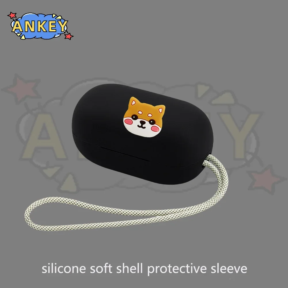 Funda protectora de silicona suave para auriculares JBL Reflect Flow Pro, Mini NC, Aero, Lovely Dog - imagen 4