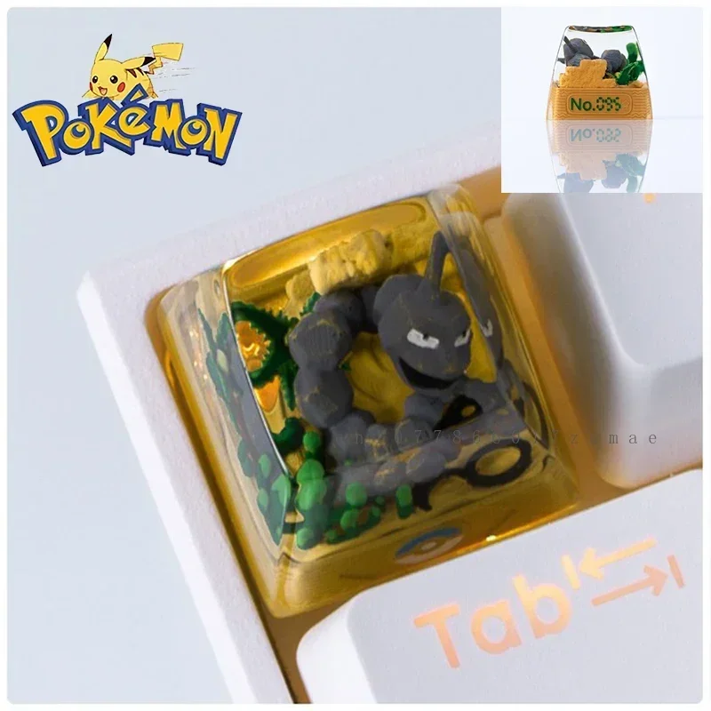 Japón Anime Pokemon personalizado resina Micro transparente KeyCap Mimikyu Keycaps mecánico creativo ordenador teclado tapa lindo regalo - imagen 5