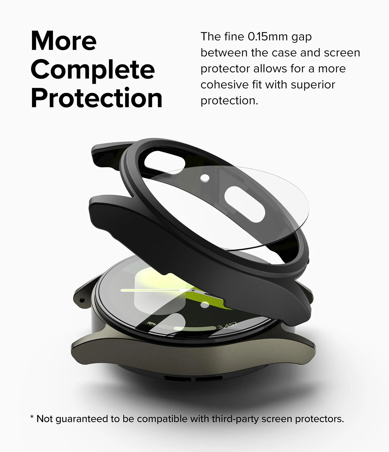 Vidrio y funda para Samsung Galaxy Watch 7, Protector de pantalla de 40mm/44mm, vidrio templado y PC duro, cubierta protectora de parachoques, juego de accesorios - imagen 3