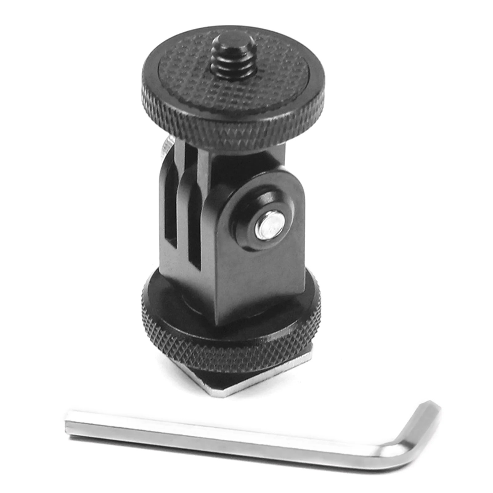Soporte de montaje de adaptador fijo para GoPro, Base de tornillo, Zapata fría giratoria de 360 °, aleación de aluminio, 12, 11, 10