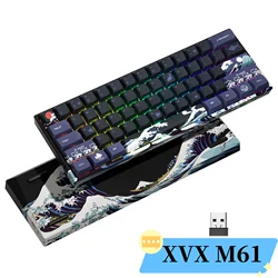 XVX M61 Teclado Mecánico Inalámbrico RGB 60% Gateron Hot-Swap
