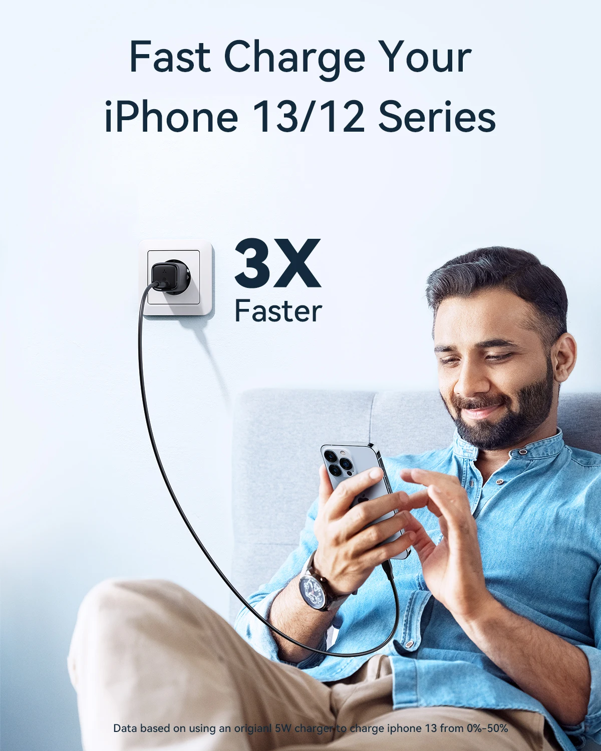 Cargador USB VOLTME de 20W, cargador USB C portátil, compatible con PPS tipo C PD, carga rápida para iPhone 15 14 Pro Max, cargador de teléfono móvil - imagen 2