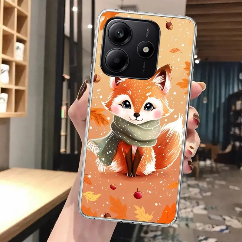 Funda de teléfono de silicona Animal Fox para Xiaomi Redmi Note 14 14S 13 12S 11 Pro Plus 11S 10 10S 11T 11E 4G 5G funda suave - imagen 5