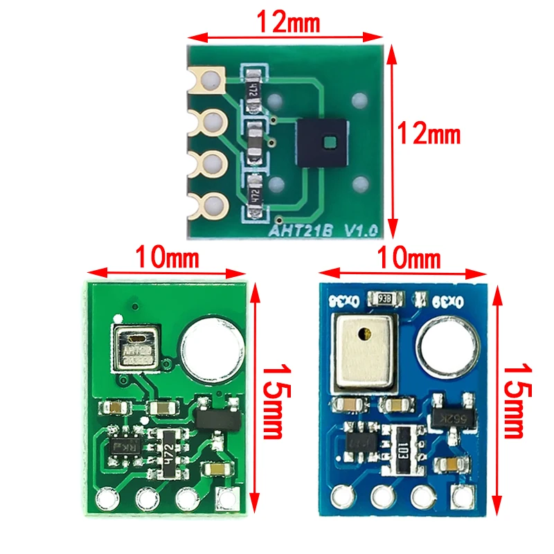 Sensor Digital de temperatura y humedad, módulo de medición de alta precisión, comunicación I2C, AHT10, AHT20, AHT21B, AHT25 - imagen 2