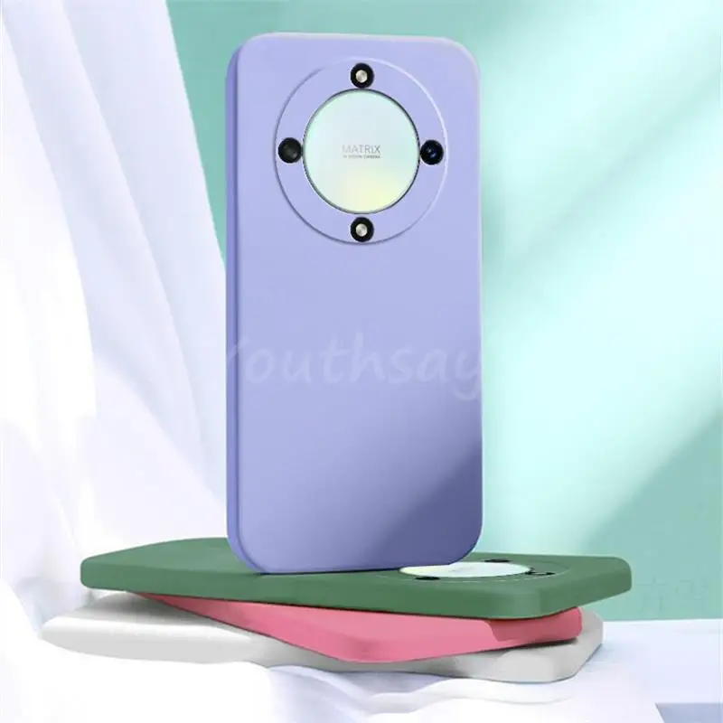 Para Honor Magic 6 Lite Funda de silicona líquida Honor Magic 6 Lite Funda Coque suave parachoques de teléfono Honor Magic 6 Lite - imagen 5