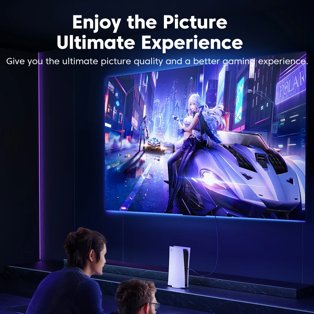 Toocki HDMI 2,1 Cable Compatible para Xiaomi Box PS5 PS4 proyector de ordenador portátil 8K @ 60Hz Cable HDMI HDR de alta velocidad Dolby Vision 48Gbps - imagen 5