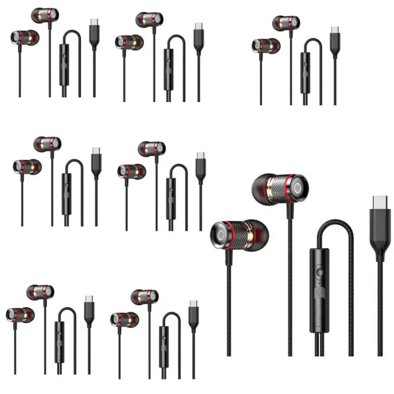 Nuevos auriculares estéreo envolventes 7,1 con cable 9D HIFI auriculares de graves pesados 3,5 MM AUX/tipo C Chip Digital Compatible con iPhone15/Samsung