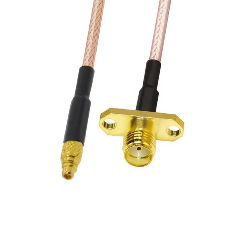 1 unidad MMCX macho a SMA hembra brida montaje en Panel RG316 Pigtail FPV cable de extensión de antena para drone UAVTBS UNIFY PRO 32 HV (MMCX) - imagen 3