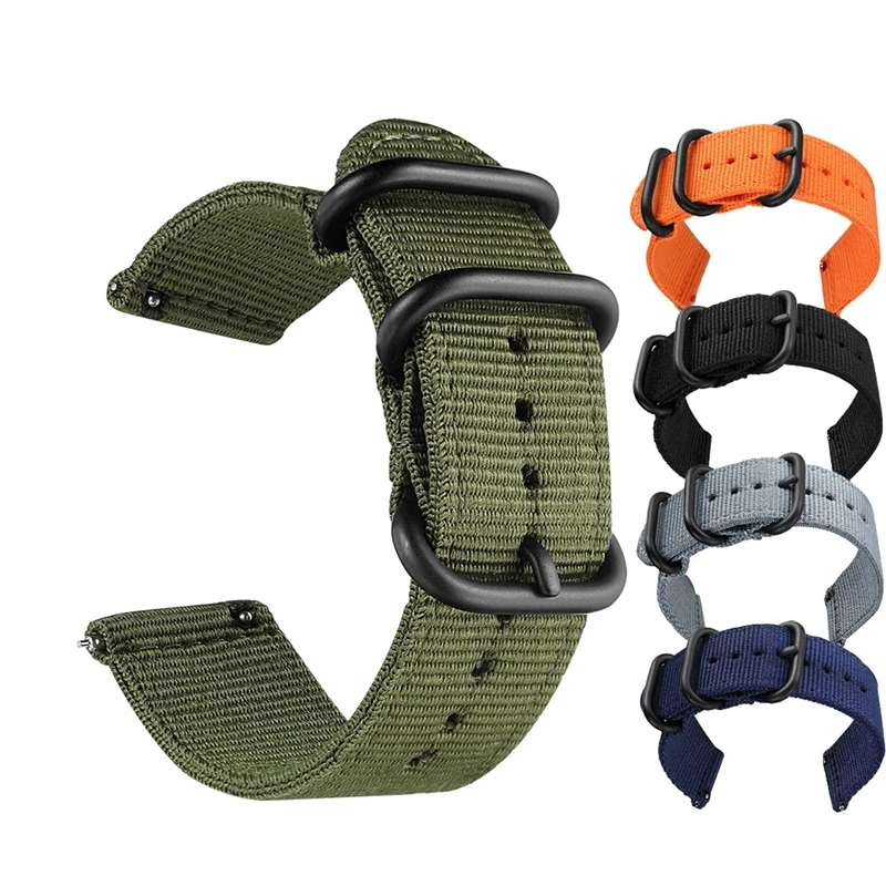 Correa de lona de nailon de 22mm para Xiaomi Huami Amazfit Stratos 3 2 2S /PACE/GTR, correa de reloj de 47MM para Huawei Watch GT 3 GT2 gt46 mm