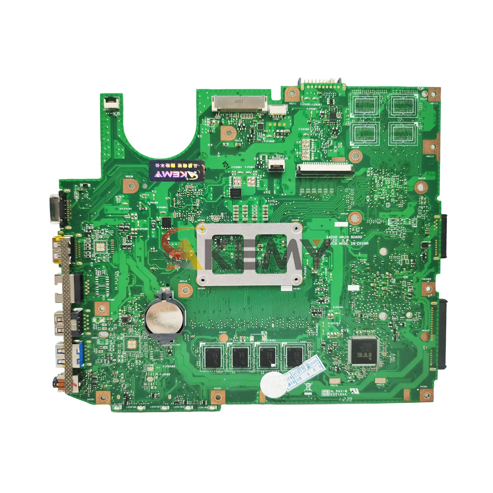 Placa base para ordenador portátil X45VD para ASUS VivoBook X45V F45VD X45VD placa base para portátil con CPU 100% pruebas OK envío rápido alta calidad - imagen 2