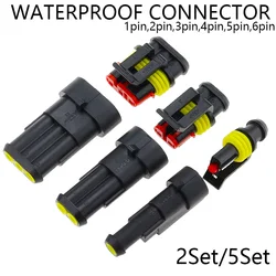 Conector AMP Super Seal impermeable 6 pines para coche