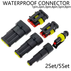 Conector AMP Super Seal impermeable 6 pines para coche