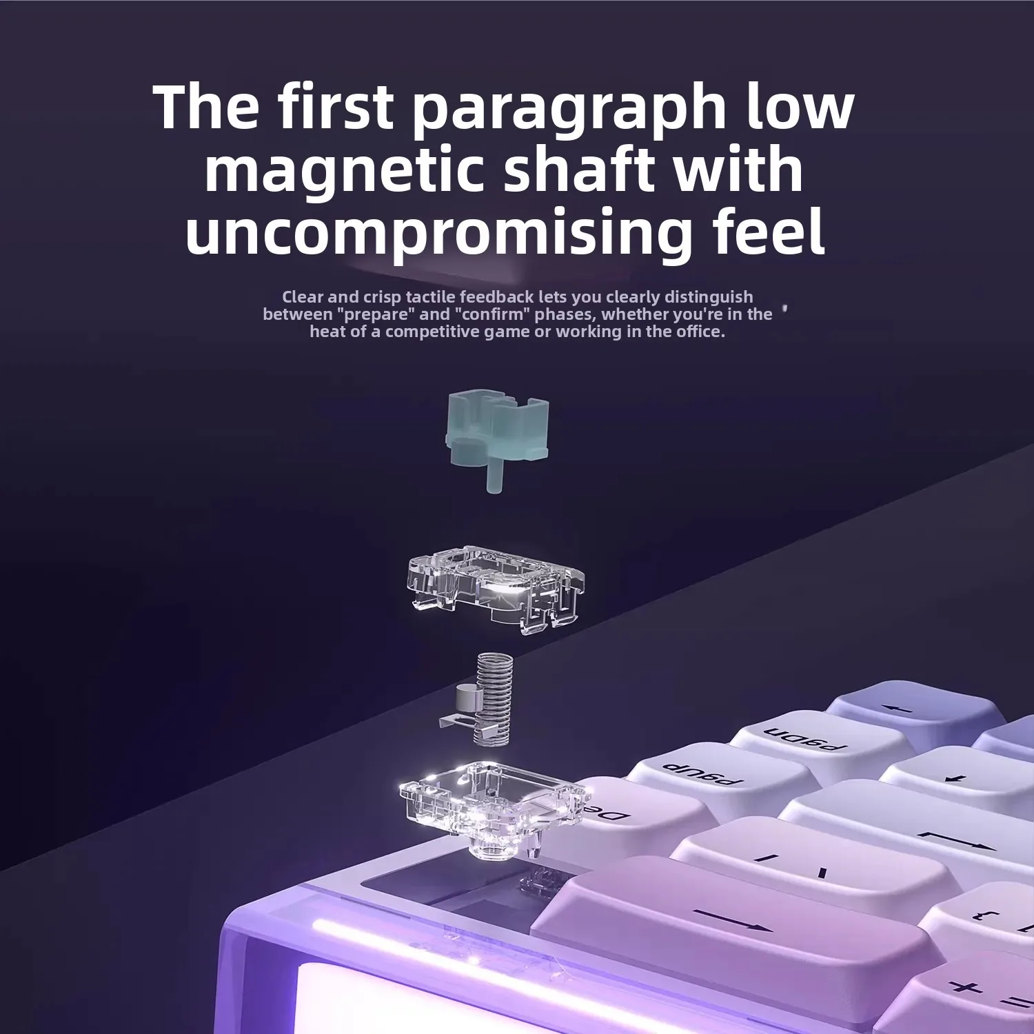 AULA Hero 68 mini teclado mecánico para juegos por cable todo de aluminio corto 8000HZ e-sports teclado con interruptor magnético RT0.01mm RGB PC - imagen 2