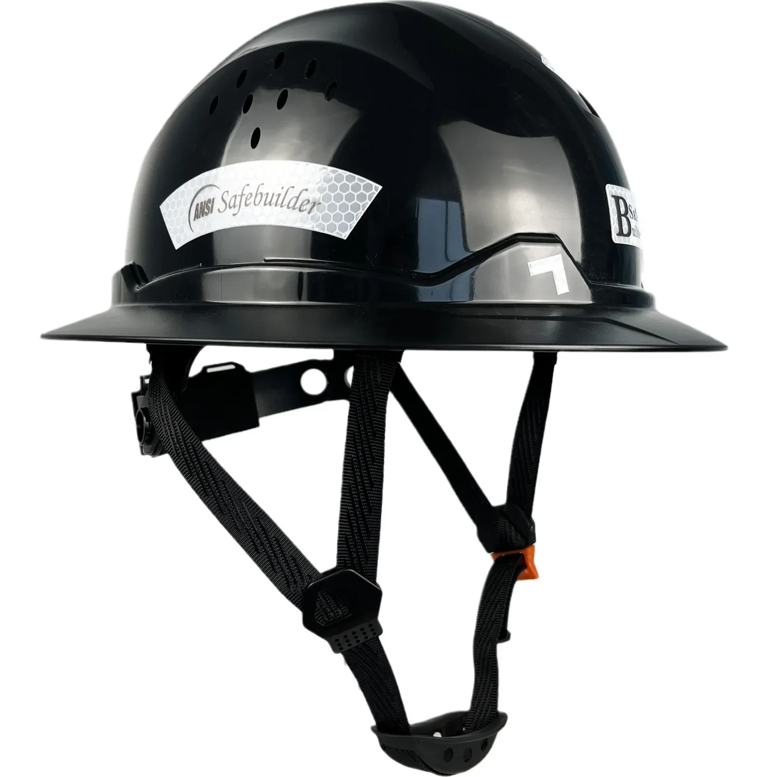 Nuevo casco duro Full Birm para ingeniero diseño de carbono casco de seguridad reflectante ANSI Z89.1 gorras de trabajo ventiladas Industrial y construcción