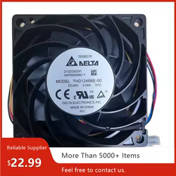 Ventilador de 120mm X 38mm para Delta Original 12038 48V 5A ventilador de rendimiento extremo THD1248BE marco de aluminio completo velocidad de 4 cables