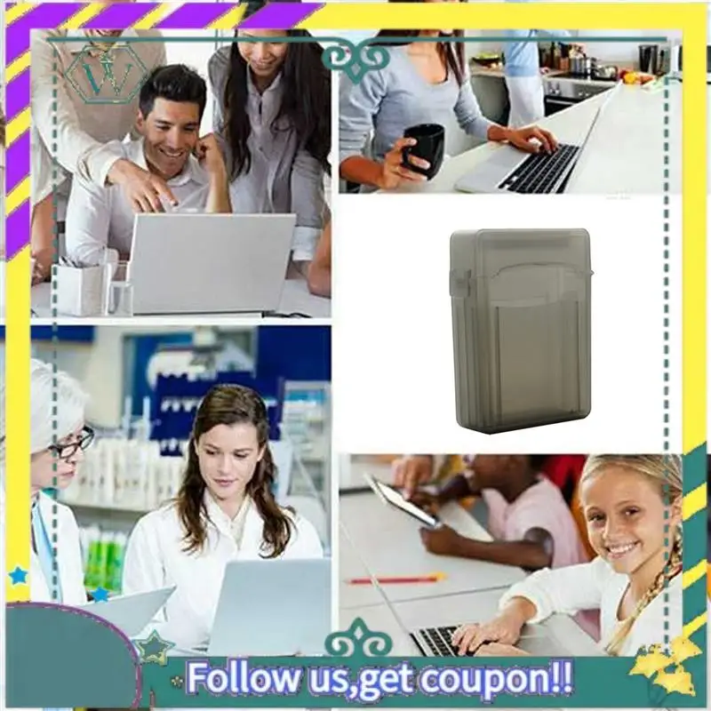 A28Q-3Pcs Caja protectora para disco duro SSD HDD de 2,5 pulgadas Caja protectora para disco duro para caja de unidad de estado sólido (negro) - imagen 5