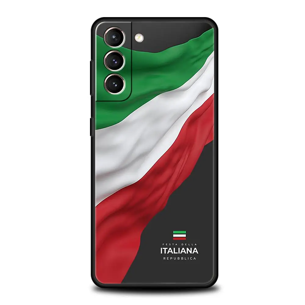 Funda de teléfono con bandera italiana para Samsung Galaxy S25 Edge S24 S23 S22 S20 Ultra S21 FE 5G S10 Plus, funda suave de TPU - imagen 4